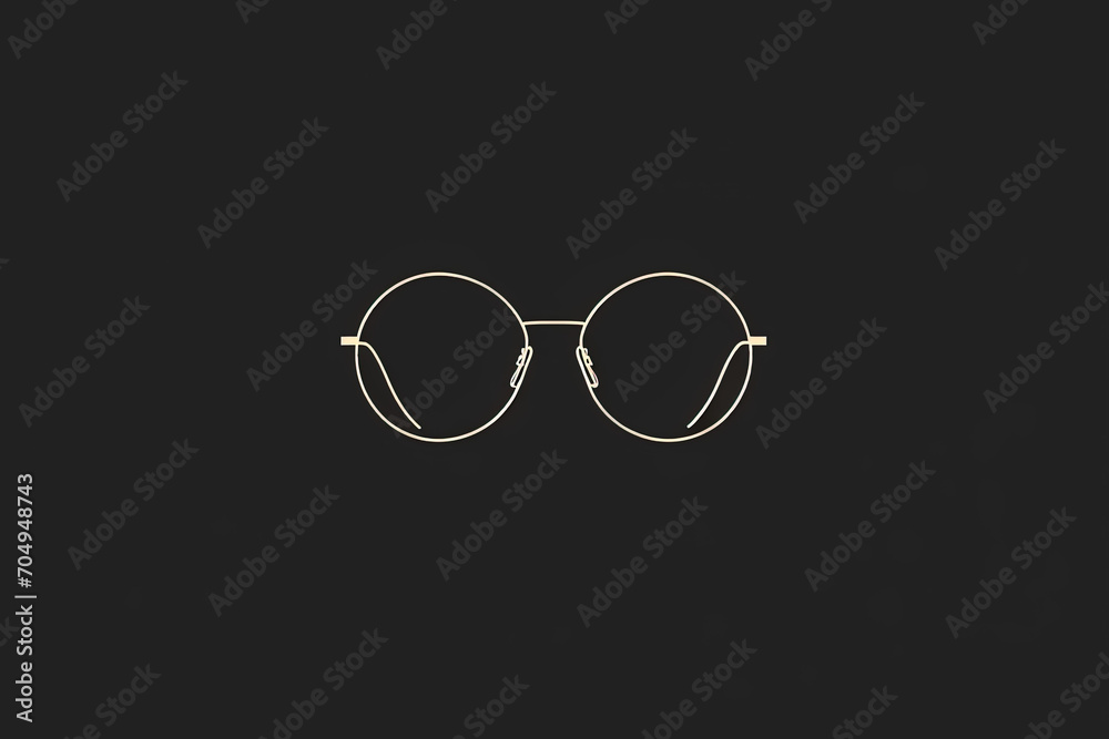 Elegant and unique glasses logo. Elegant and unique glasses logo.