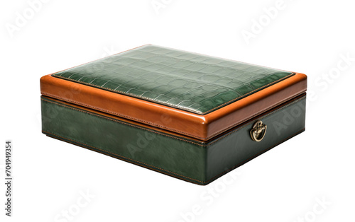 Refined Leather Valet Box isolated on transparent Background © Sehar
