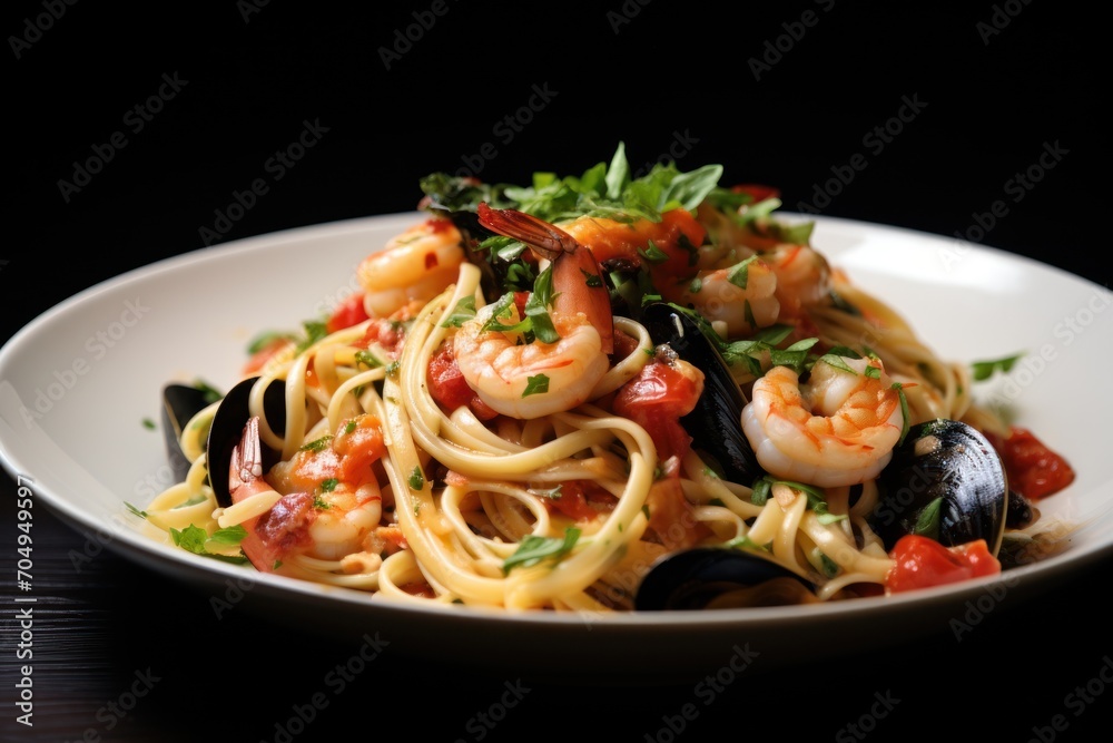 a close up of a plate of food on a plate of food on a plate of food on a table. a close up of a plate of food on a plate of food on a plate of food on a table.