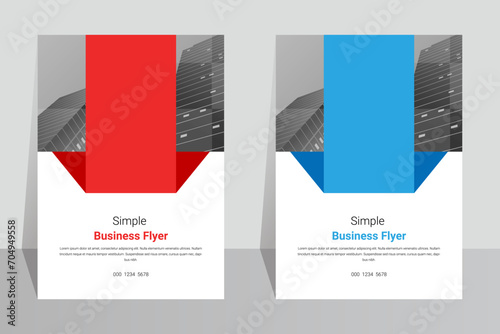 Modern company promotional cover template