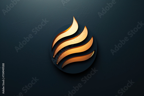 Elegant and unique heat logo.