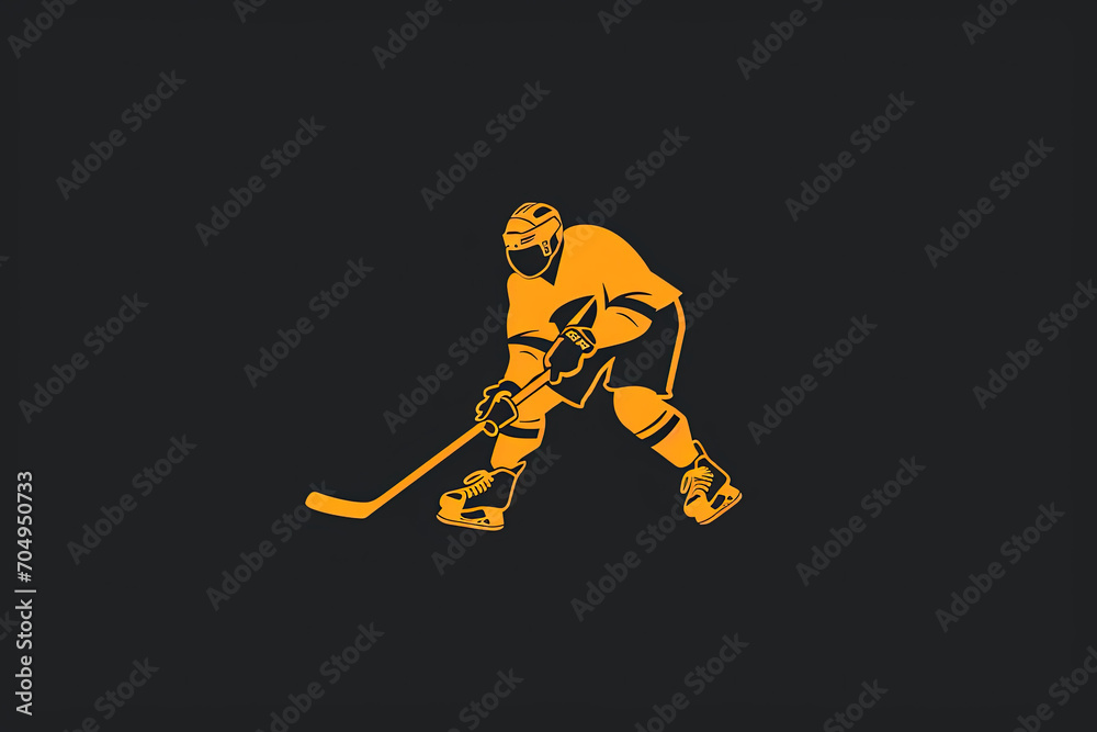 Fototapeta premium Modern and stylish hockey logo.