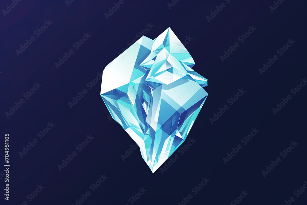Modern and stylish ice logo.