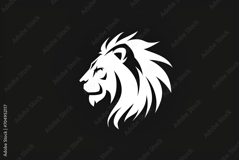 Modern and stylish lion logo.