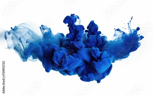 Indigo Blue color splash. photo