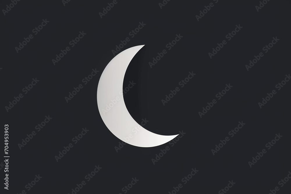 Modern and stylish moon logo. Modern and stylish moon logo.