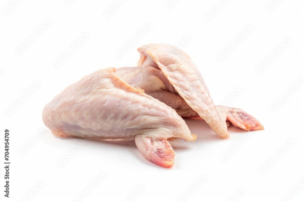 Raw Chicken Wings Isolated on White Background Raw Chicken Wings Isolated on White Background