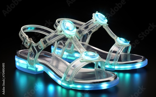 Luminous Lull sandal pair. © Tayyab Imtiaz