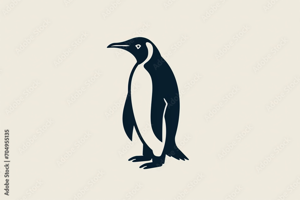 Fototapeta premium Modern and stylish penguin logo.