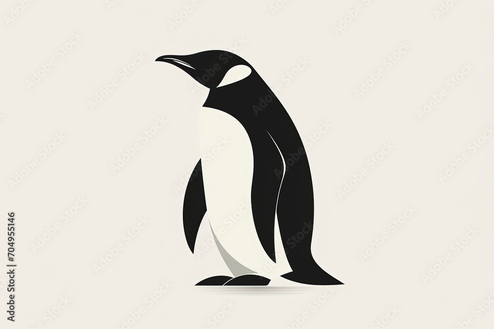 Obraz premium Modern and stylish penguin logo.