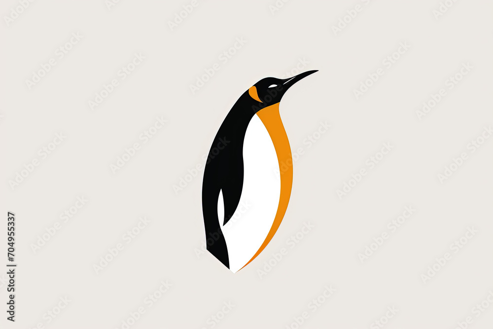 Fototapeta premium Modern and stylish penguin logo.