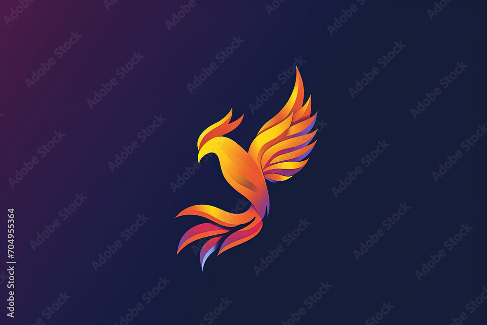 Obraz premium Modern and stylish phoenix logo.