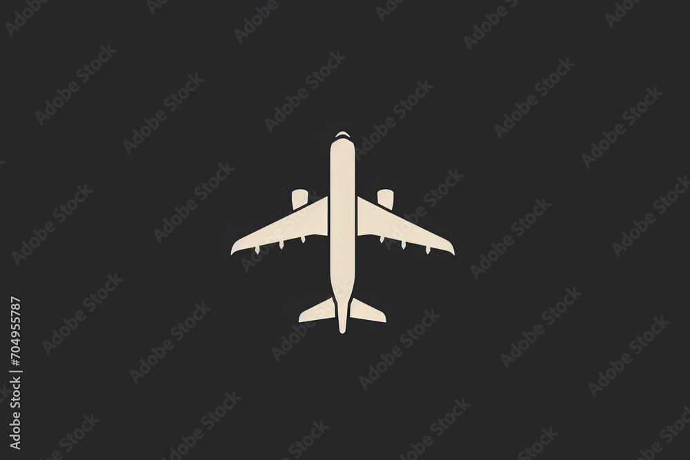 Modern and stylish airplane logo. Modern and stylish airplane logo.