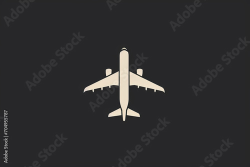 Modern and stylish airplane logo.