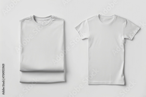 Mockup Template Of White Tshirt For Design Print