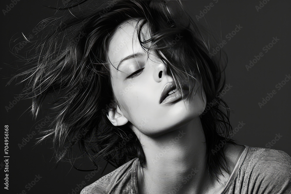 Elegant And Dynamic Editorial-Style Poses By Professional Model Elegant And Dynamic Editorial-Style Poses By Professional Model