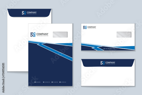 Envelope a4 and dl size template design