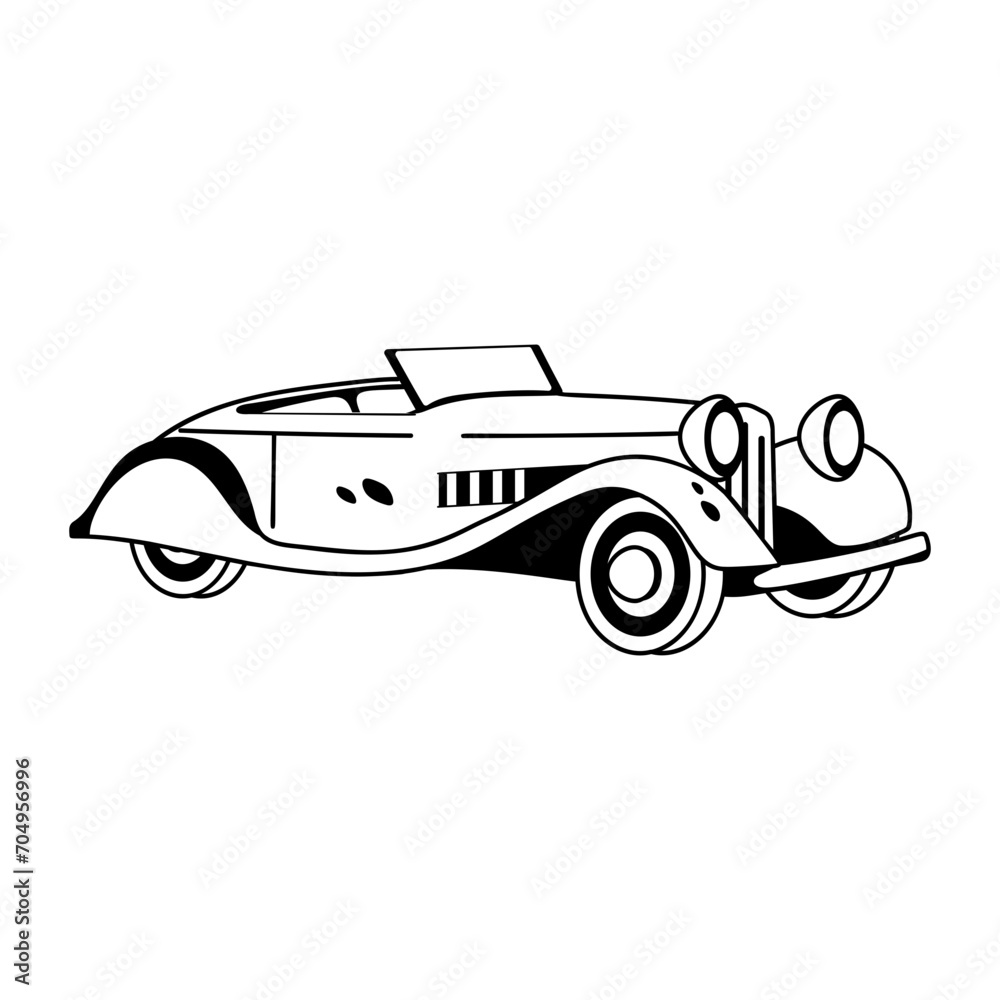 Obraz premium Roofless Car