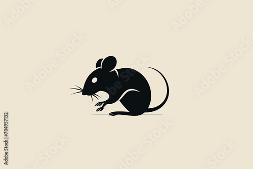 Modern and stylish mouse logo. photo