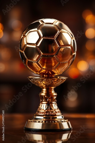 golden cup on a table