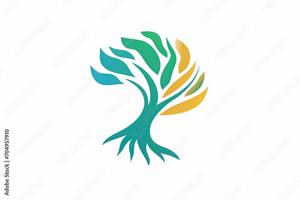 Beautiful and stylish tree with roots logo. Beautiful and stylish tree with roots logo.