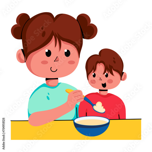 Feeding Child 