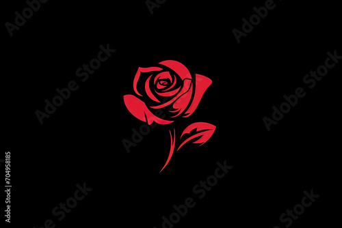 Beautiful and stylish rose logo. #704958185