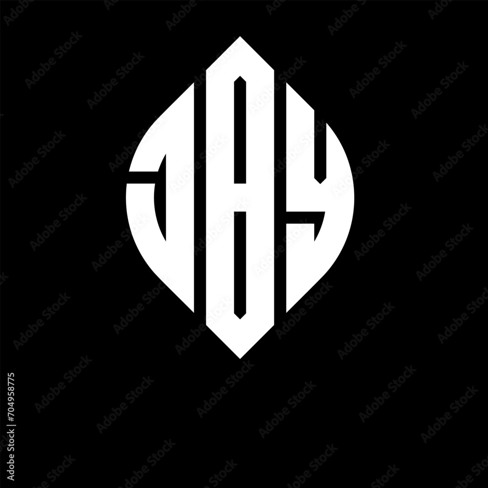 JBY circle letter logo design with circle and ellipse shape. JBY ellipse letters with typographic style. The three initials form a circle logo. JBY circle emblem abstract monogram letter mark vector. JBY circle letter logo design with circle and ellipse shape. JBY ellipse letters with typographic style. The three initials form a circle logo. JBY circle emblem abstract monogram letter mark vector.