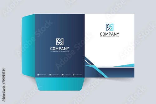 Simple minimalist business presentation folder template design
170 photo