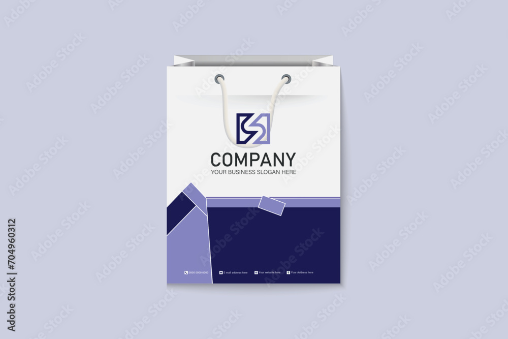 Official paper document shopping bag design Official paper document shopping bag design