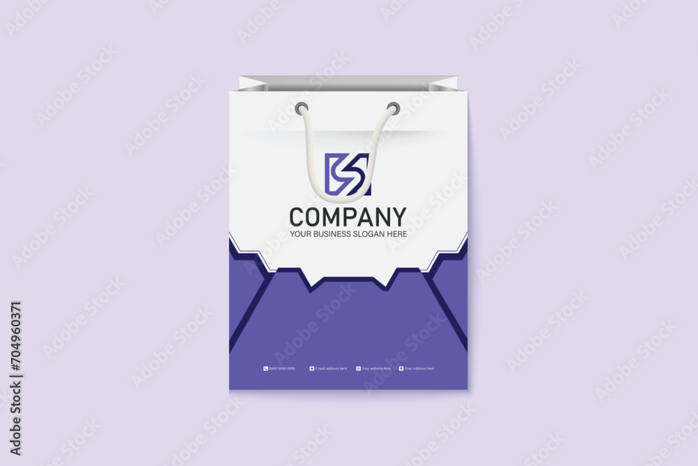Official paper document shopping bag design Official paper document shopping bag design
