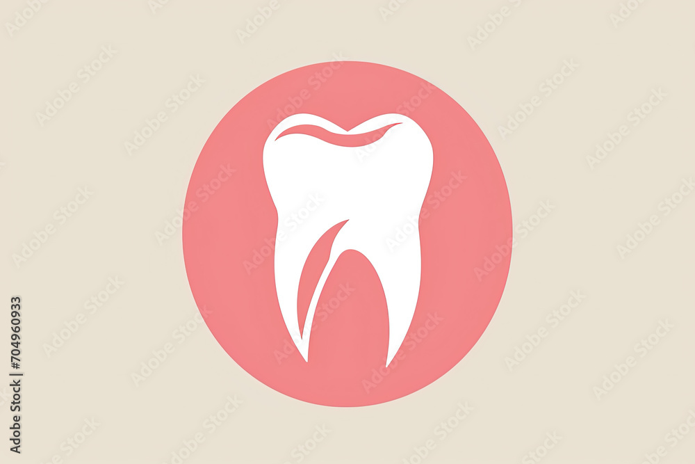 Beautiful and stylish tooth logo. Beautiful and stylish tooth logo.
