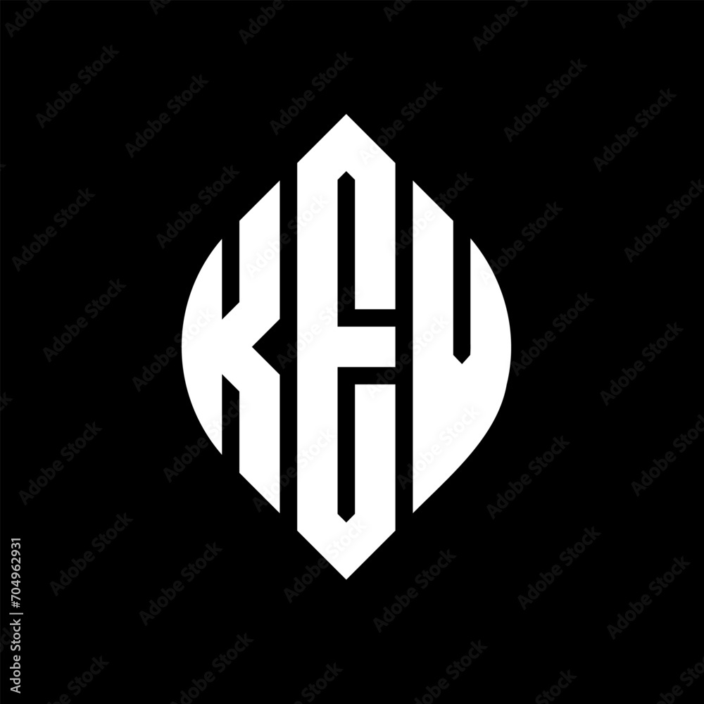 KEV circle letter logo design with circle and ellipse shape. KEV ellipse letters with typographic style. The three initials form a circle logo. KEV circle emblem abstract monogram letter mark vector. KEV circle letter logo design with circle and ellipse shape. KEV ellipse letters with typographic style. The three initials form a circle logo. KEV circle emblem abstract monogram letter mark vector.