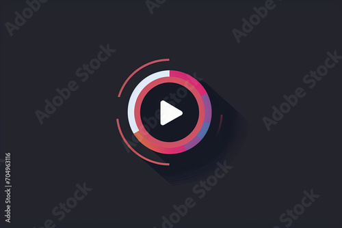 Free Download Beautiful and stylish video playback logo. - GFXLoad
