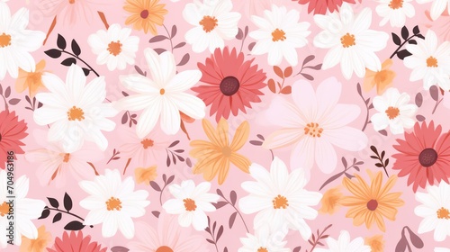 Wallpaper Mural seamless floral background Torontodigital.ca