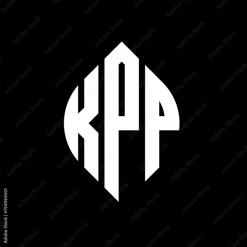 KPP circle letter logo design with circle and ellipse shape. KPP ellipse letters with typographic style. The three initials form a circle logo. KPP circle emblem abstract monogram letter mark vector. KPP circle letter logo design with circle and ellipse shape. KPP ellipse letters with typographic style. The three initials form a circle logo. KPP circle emblem abstract monogram letter mark vector.