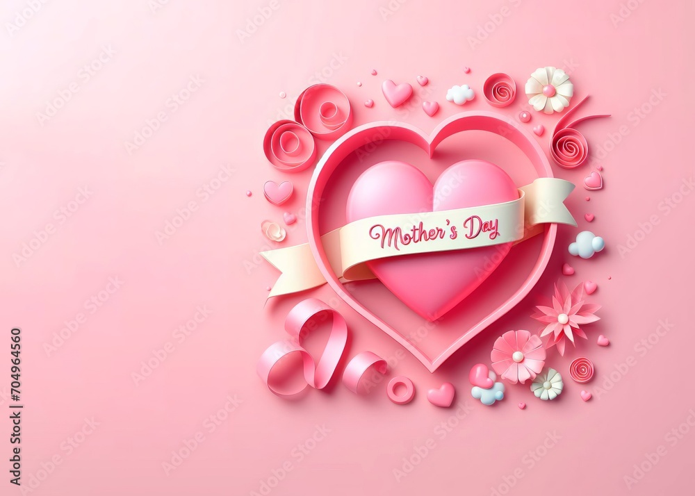 3D Render of Cards for Mother's Day