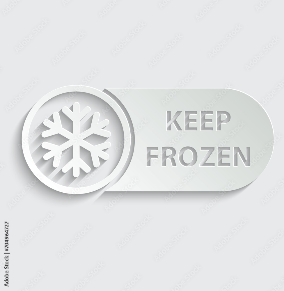 keep frozen food icon vector snowflake stiker cold temperature keep frozen food icon vector snowflake stiker cold temperature