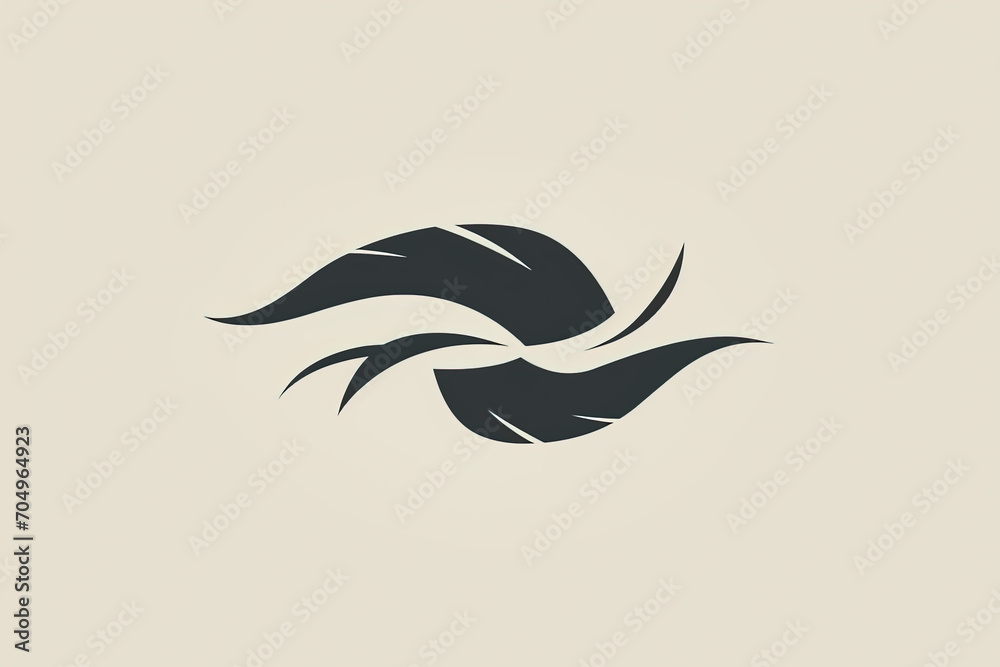 Fototapeta premium Beautiful and stylish wind logo.