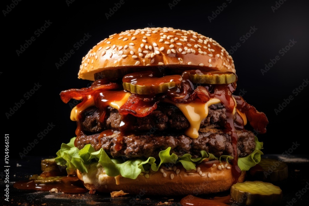 a hamburger bun sitting on top of a bun sitting on top of a bun sitting on top of a bun. a hamburger bun sitting on top of a bun sitting on top of a bun sitting on top of a bun.