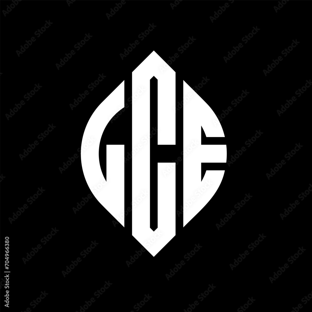 LCE circle letter logo design with circle and ellipse shape. LCE ellipse letters with typographic style. The three initials form a circle logo. LCE circle emblem abstract monogram letter mark vector. LCE circle letter logo design with circle and ellipse shape. LCE ellipse letters with typographic style. The three initials form a circle logo. LCE circle emblem abstract monogram letter mark vector.