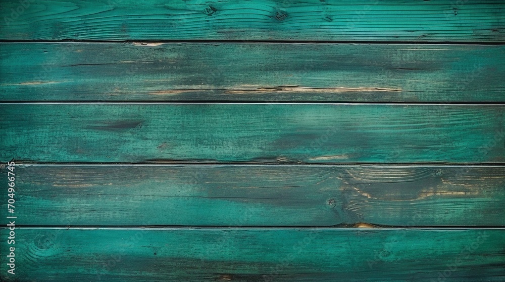 Dark green painted wooden plank texture for background