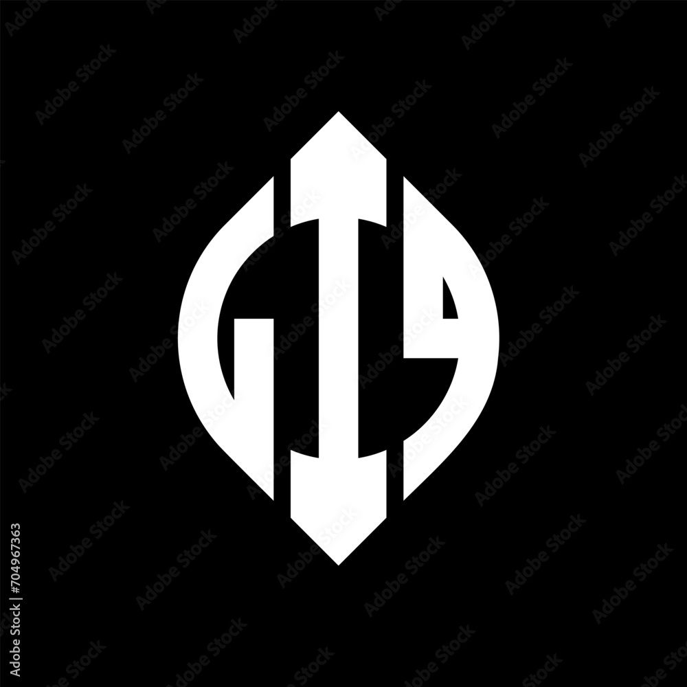 LIQ circle letter logo design with circle and ellipse shape. LIQ ellipse letters with typographic style. The three initials form a circle logo. LIQ circle emblem abstract monogram letter mark vector. LIQ circle letter logo design with circle and ellipse shape. LIQ ellipse letters with typographic style. The three initials form a circle logo. LIQ circle emblem abstract monogram letter mark vector.