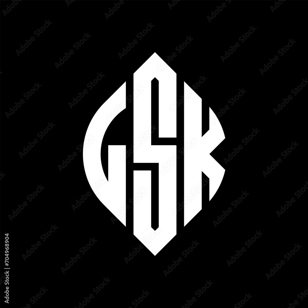 LSK circle letter logo design with circle and ellipse shape. LSK ellipse letters with typographic style. The three initials form a circle logo. LSK circle emblem abstract monogram letter mark vector. LSK circle letter logo design with circle and ellipse shape. LSK ellipse letters with typographic style. The three initials form a circle logo. LSK circle emblem abstract monogram letter mark vector.