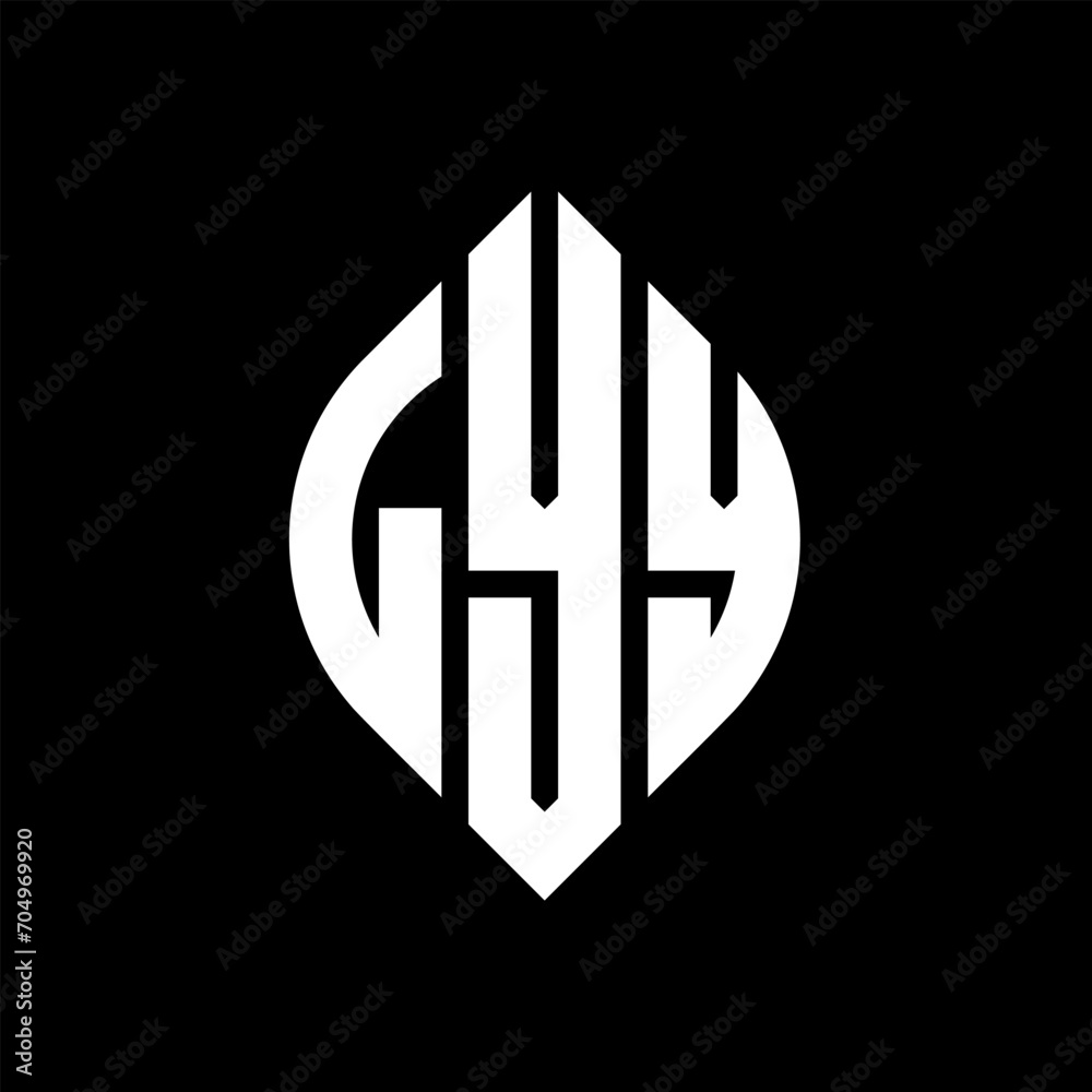 LYY circle letter logo design with circle and ellipse shape. LYY ellipse letters with typographic style. The three initials form a circle logo. LYY circle emblem abstract monogram letter mark vector. LYY circle letter logo design with circle and ellipse shape. LYY ellipse letters with typographic style. The three initials form a circle logo. LYY circle emblem abstract monogram letter mark vector.