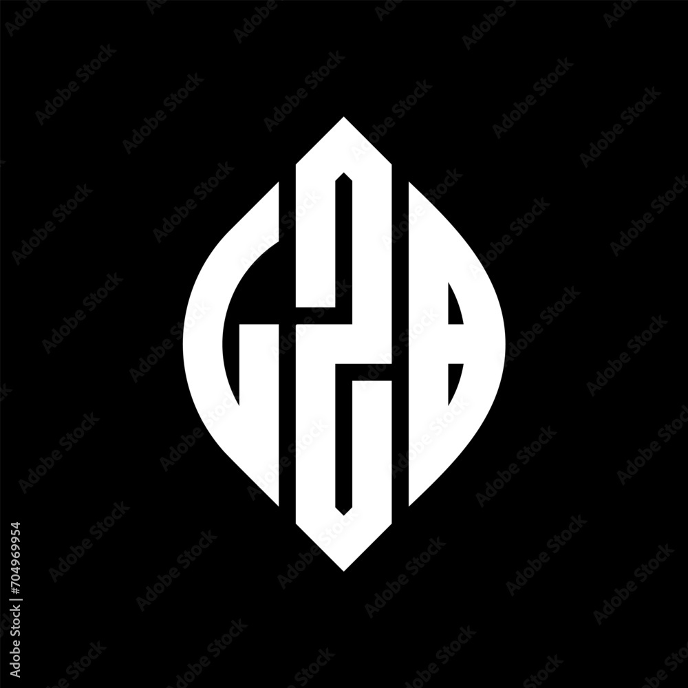 LZB circle letter logo design with circle and ellipse shape. LZB ellipse letters with typographic style. The three initials form a circle logo. LZB circle emblem abstract monogram letter mark vector. LZB circle letter logo design with circle and ellipse shape. LZB ellipse letters with typographic style. The three initials form a circle logo. LZB circle emblem abstract monogram letter mark vector.
