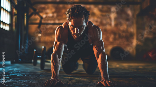 Hard workout. Motivation to work on your body. © Vladislav