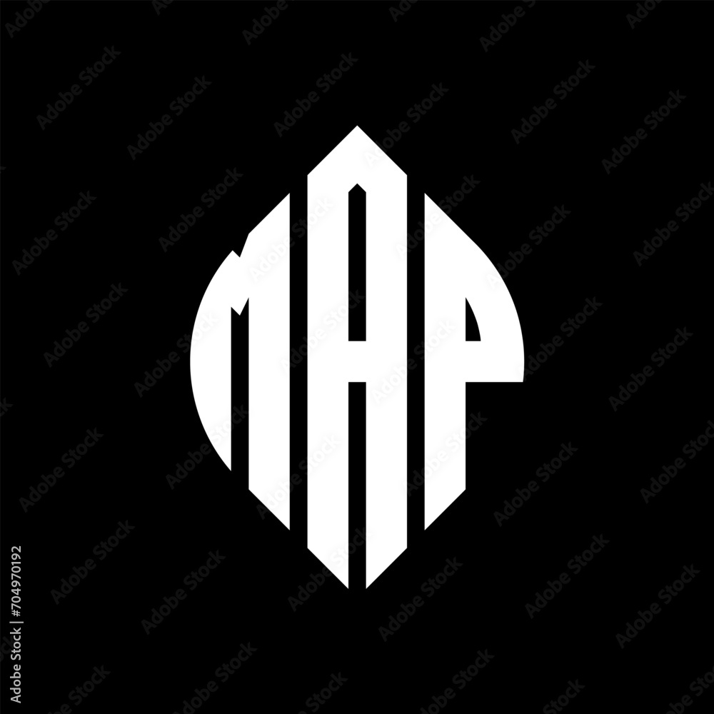 MAP circle letter logo design with circle and ellipse shape. MAP ellipse letters with typographic style. The three initials form a circle logo. MAP circle emblem abstract monogram letter mark vector. MAP circle letter logo design with circle and ellipse shape. MAP ellipse letters with typographic style. The three initials form a circle logo. MAP circle emblem abstract monogram letter mark vector.