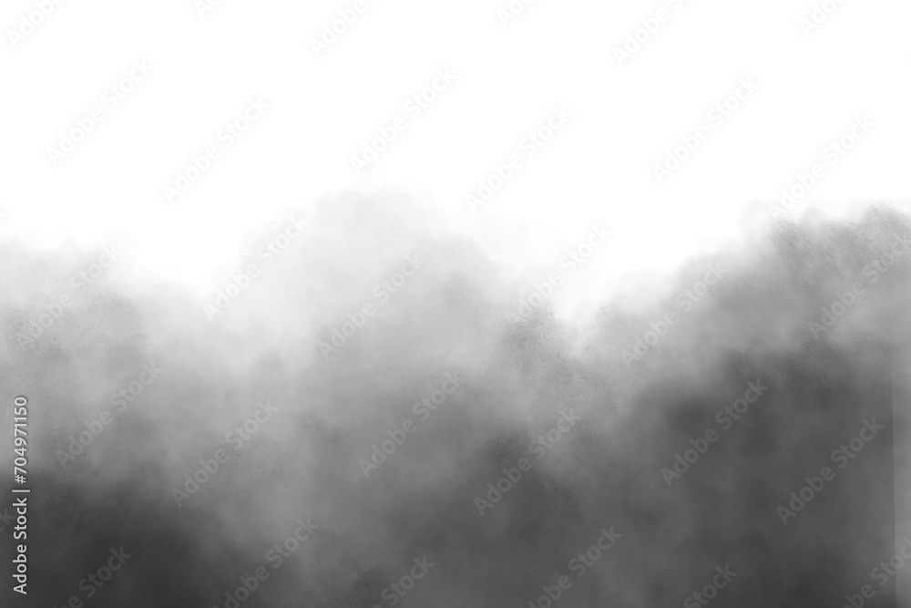fog steam isolated on transparent background, smoke and mist effect. White mist or smoke on white copy space background - obrazy, fototapety, plakaty 