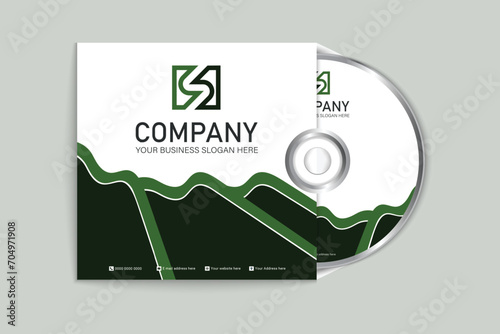 Vector Official document CD cover and label design